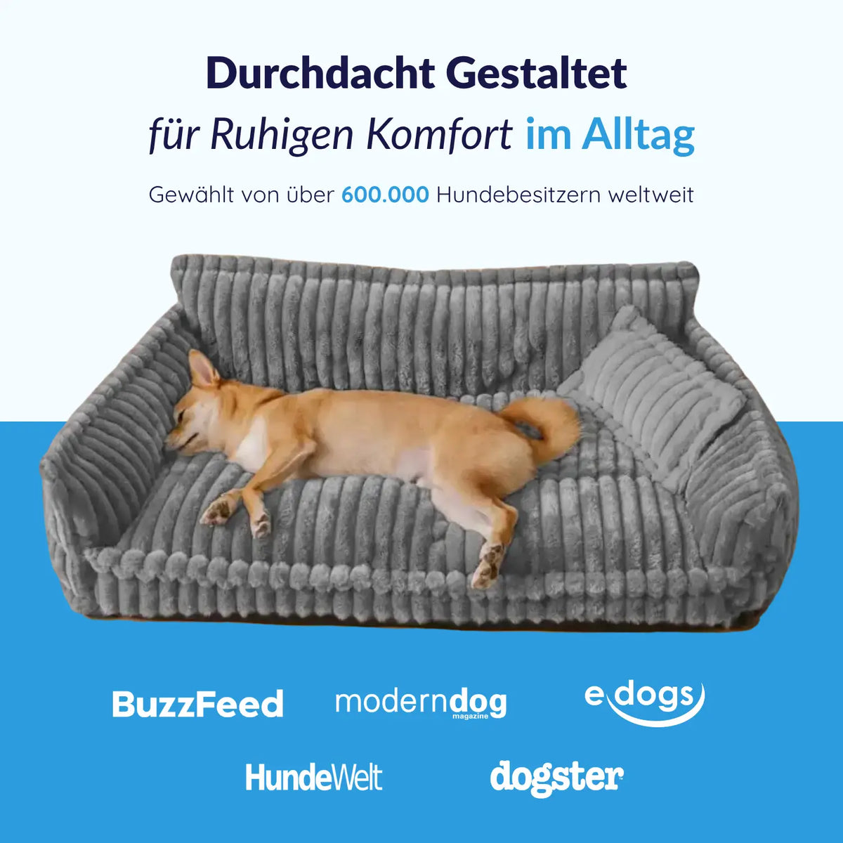 MAVORNE OrthoLounge Washable Dog Sofa 3