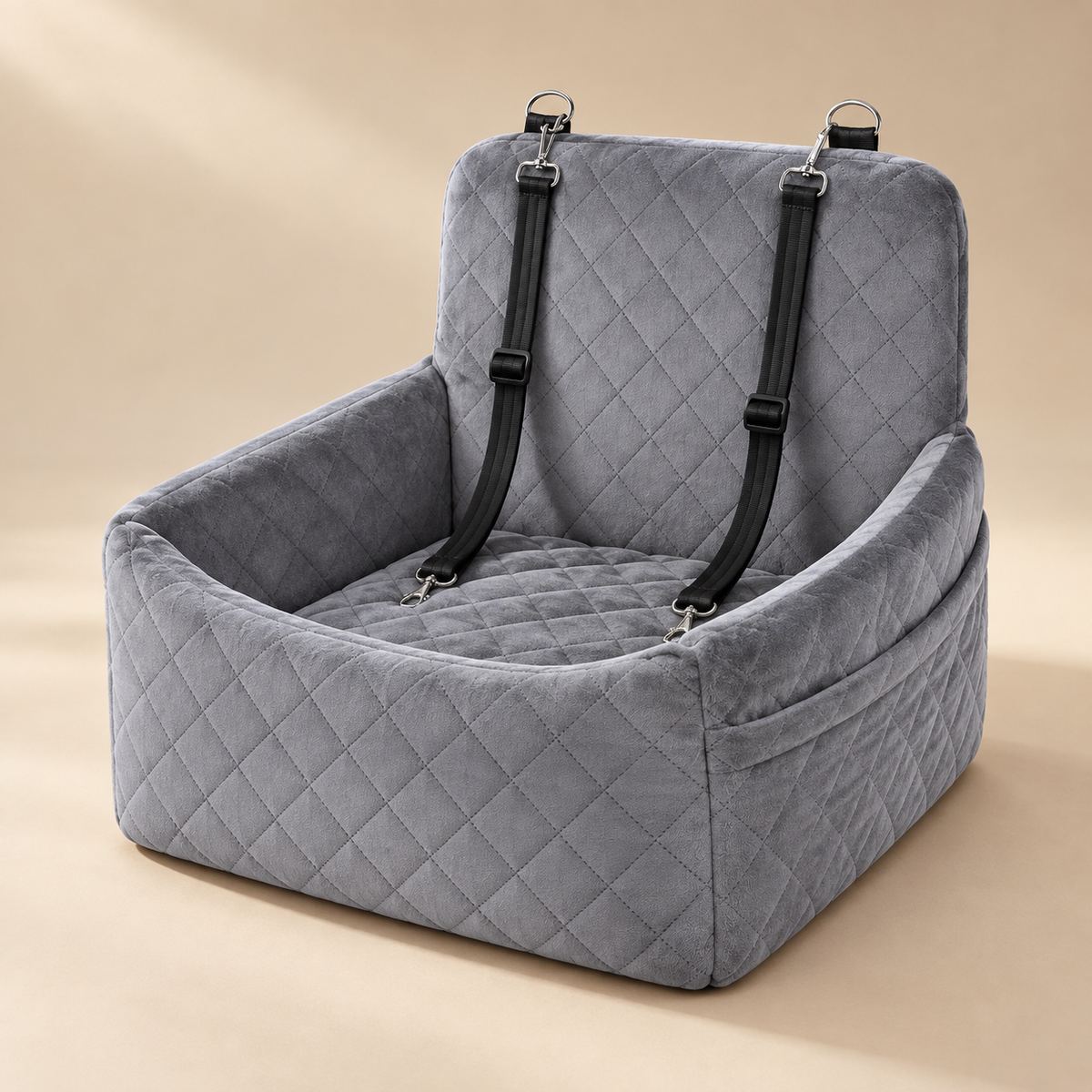 Mavorne Faux Fur Dog Car Bed