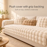 Mavorne Plush Sofa Cover Non-Slip